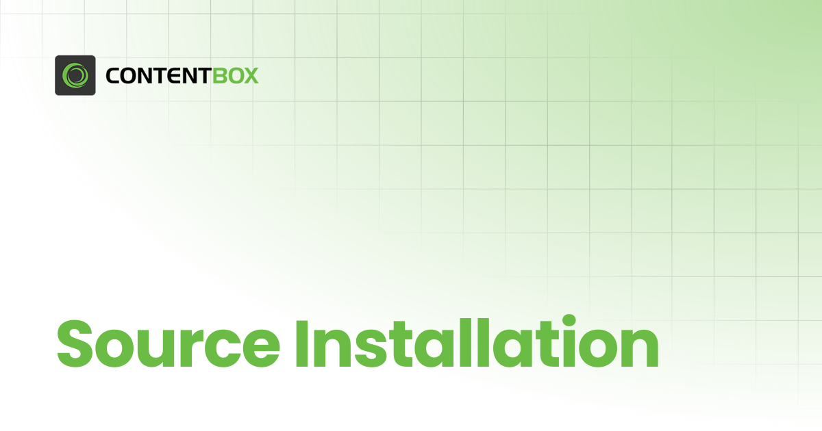 Source Installation | v4.x | ContentBox Modular CMS