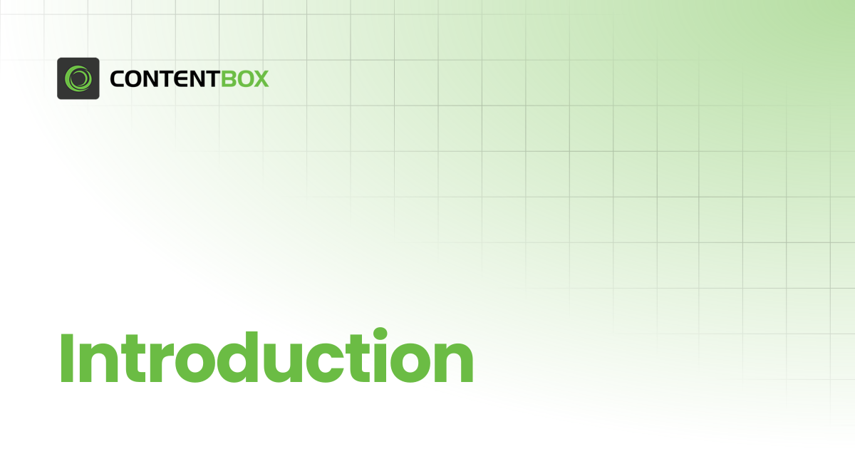 Introduction | v4.x | ContentBox Modular CMS