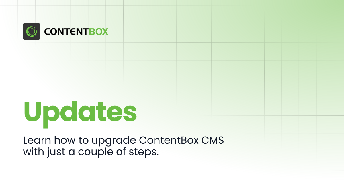 Updates | ContentBox Modular CMS